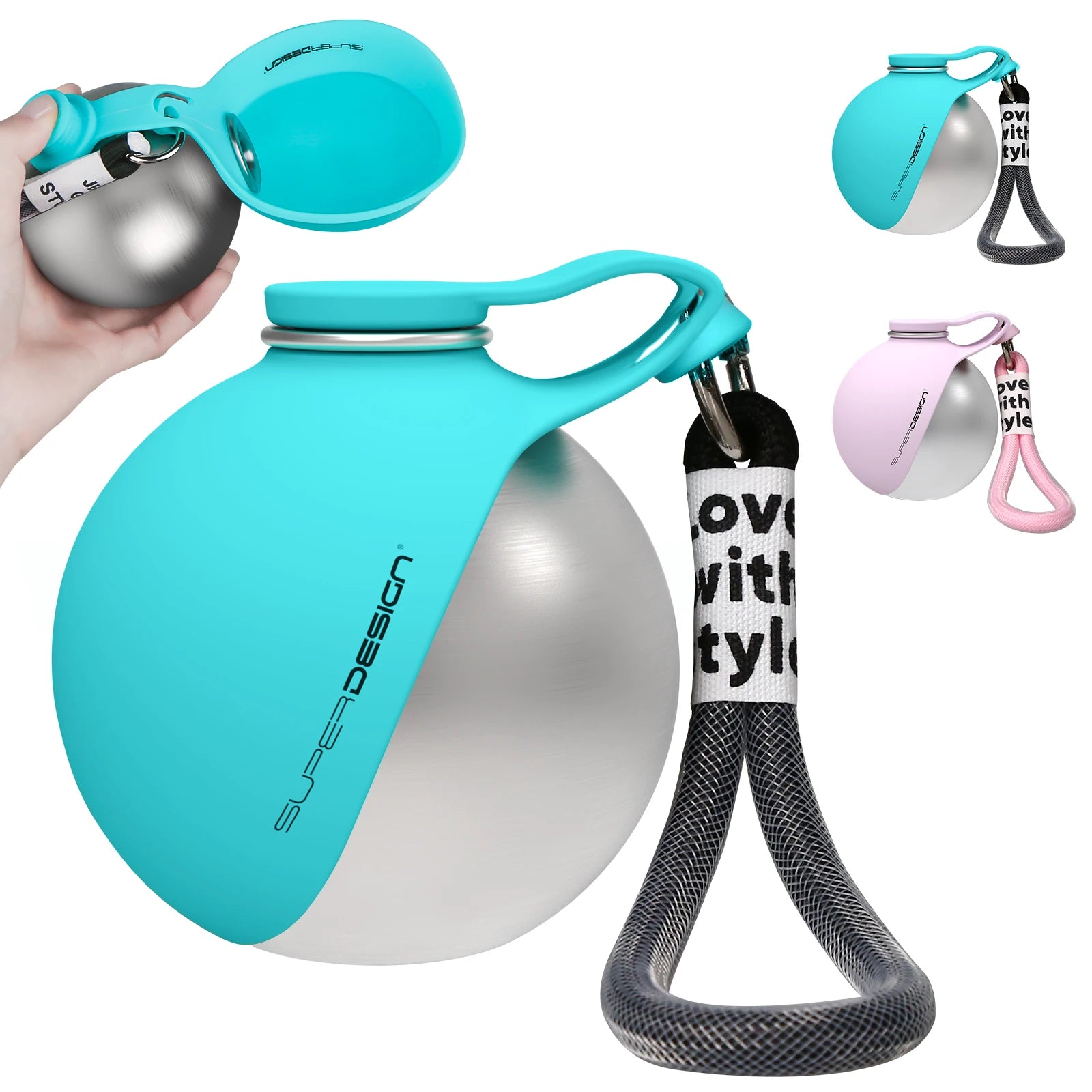 2-in-1 Portable Dog Water Bottle — Leak-Proof Travel Dispenser for Small & Medium Dogs