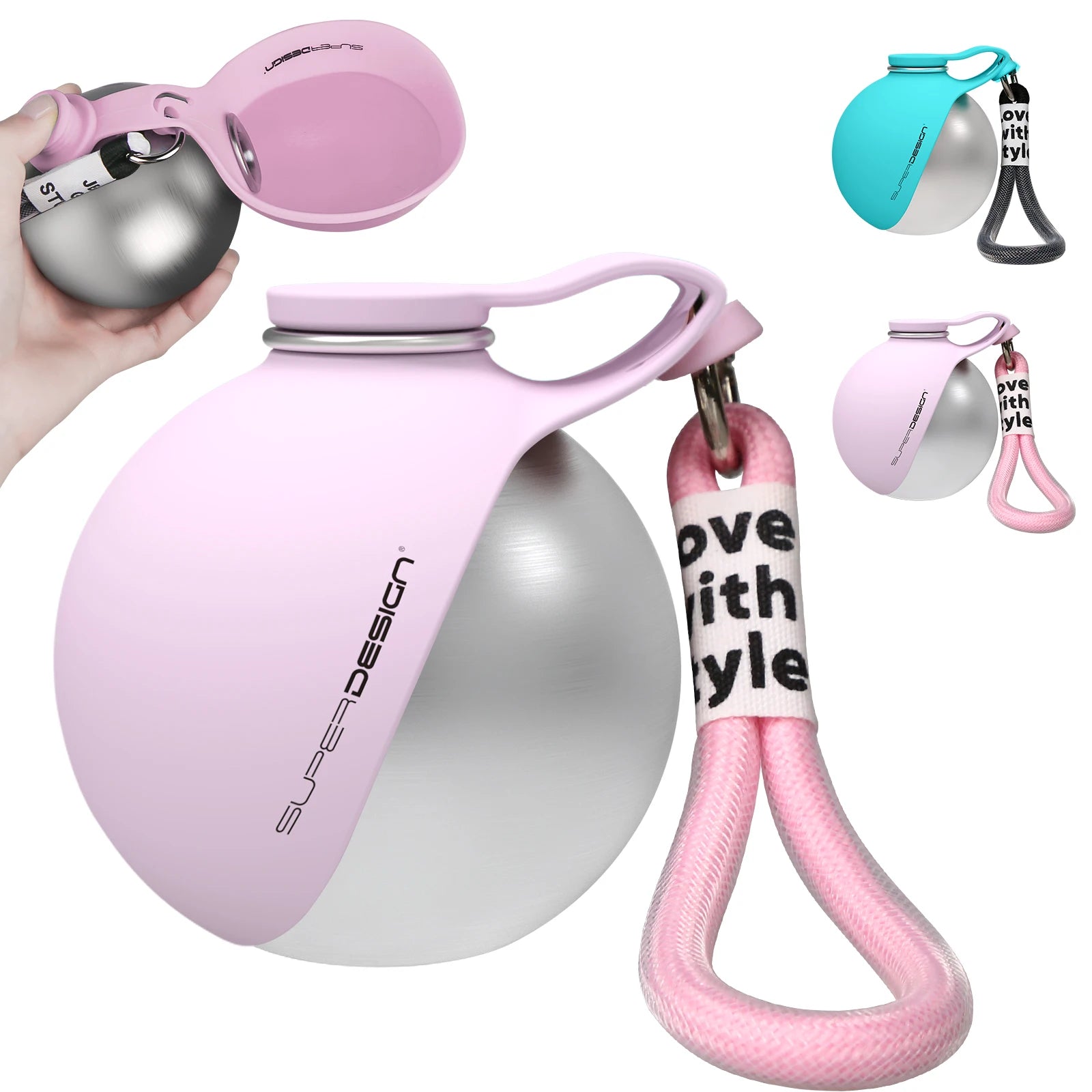 2-in-1 Portable Dog Water Bottle — Leak-Proof Travel Dispenser for Small & Medium Dogs