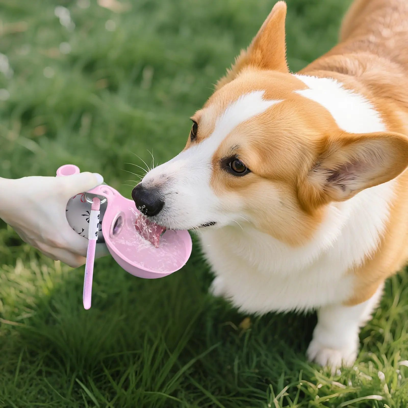 2-in-1 Portable Dog Water Bottle — Leak-Proof Travel Dispenser for Small & Medium Dogs
